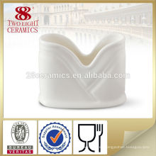 Sostenedor de cerámica de las servilletas de la barra de la vajilla, tenedor del tejido para el hotel